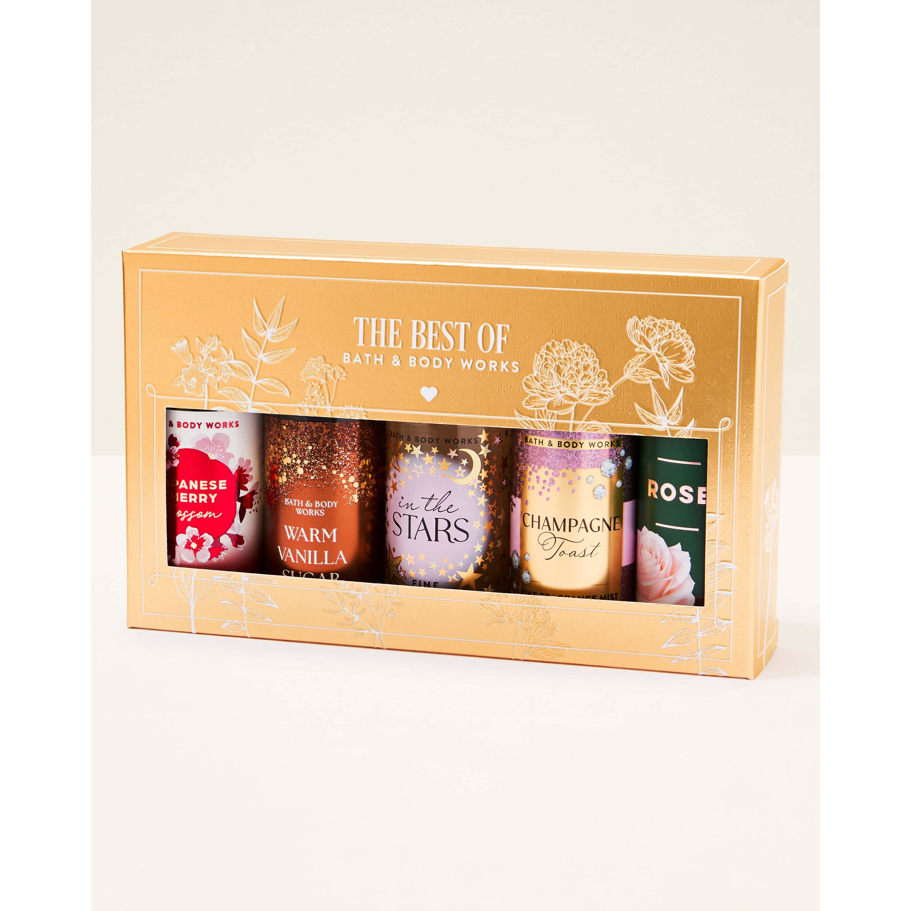 The Best Of Bath & Body Works 5-Piece Mini Fine Fragrance Mist Gift Set