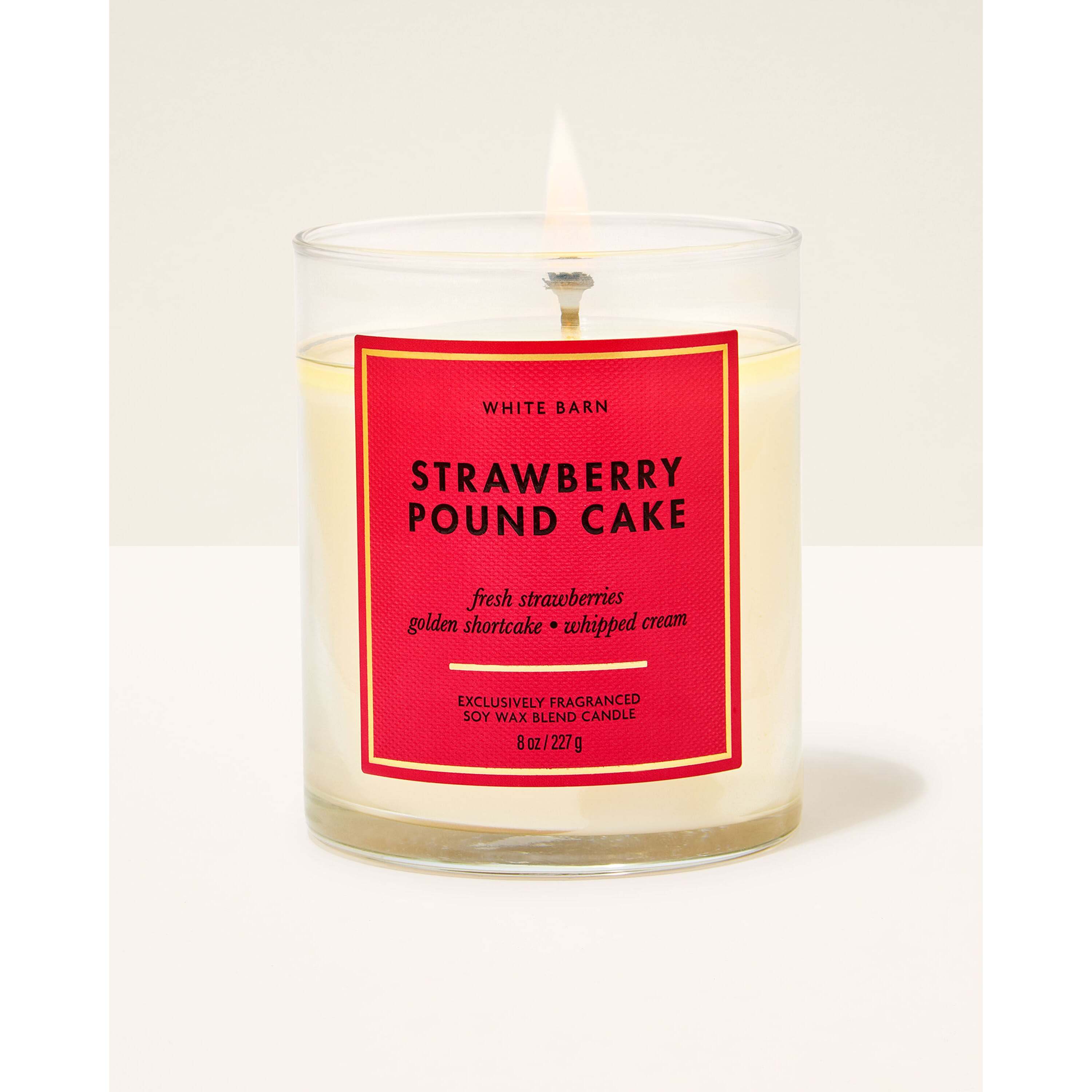 Strawberry Pound Cake Single Wick Candle