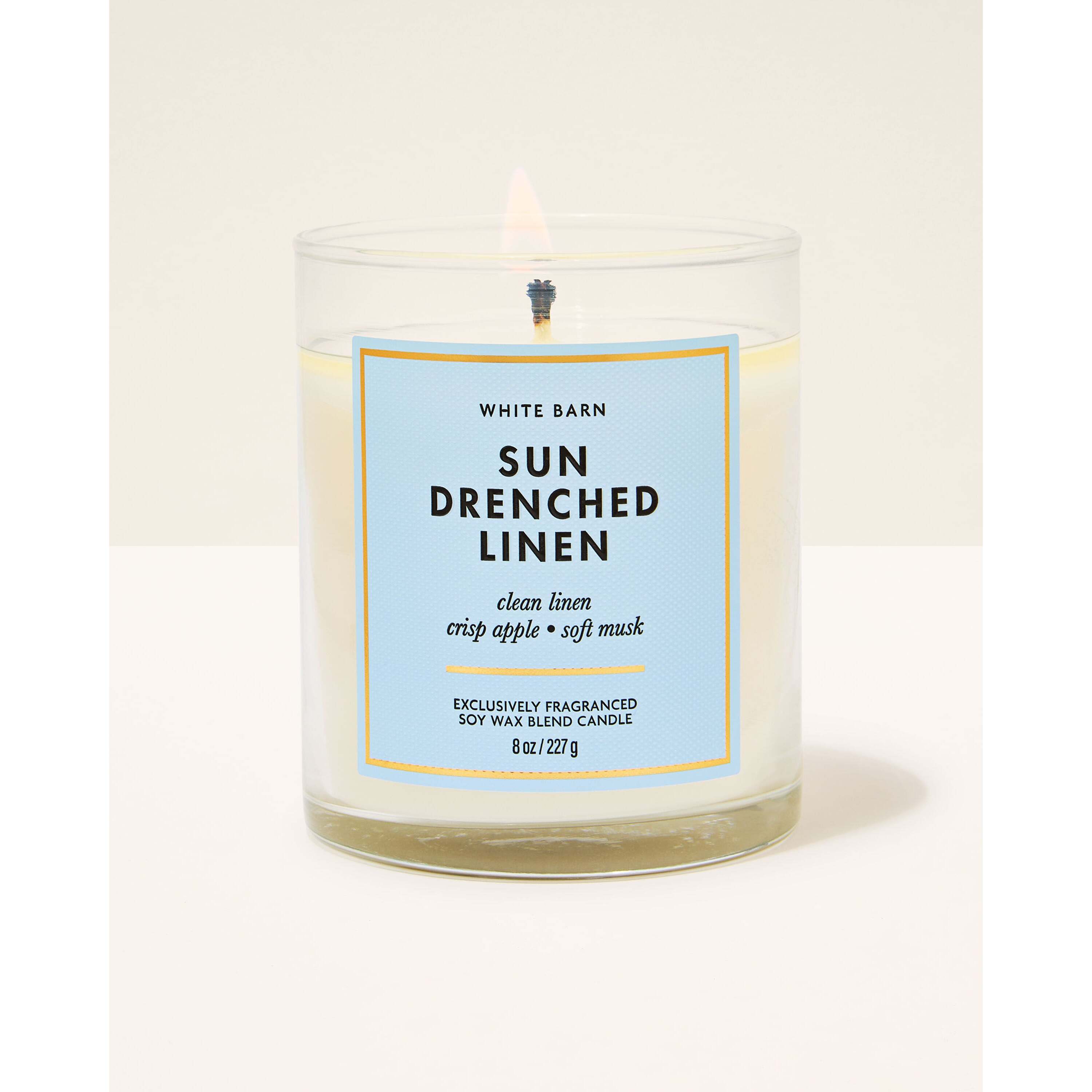 Sun Drenched Linen Single Wick Candle