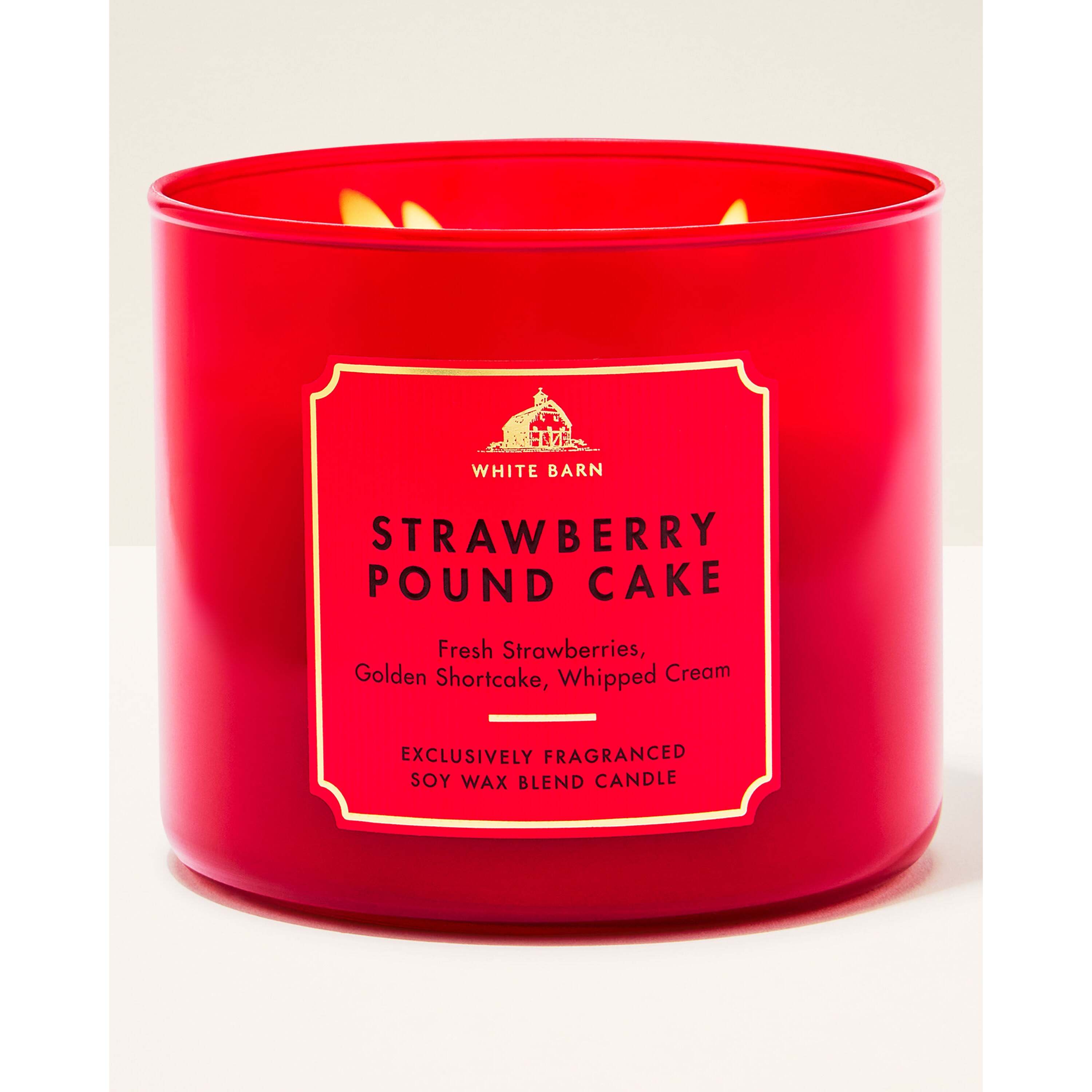 Strawberry Pound Cake 3-Wick Candle