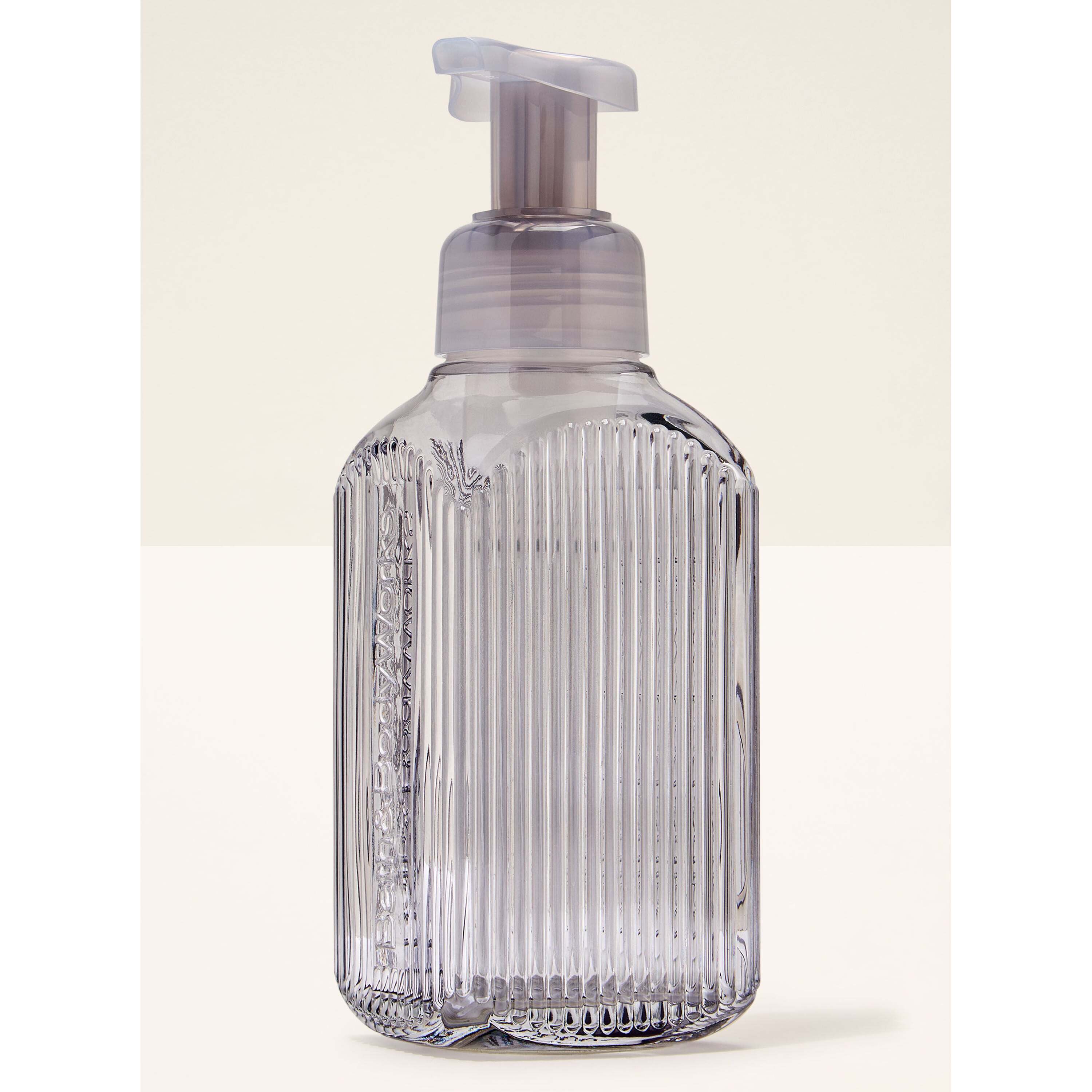 Charcoal Vertical Lines Gentle & Clean Foaming Hand Soap Dispenser
