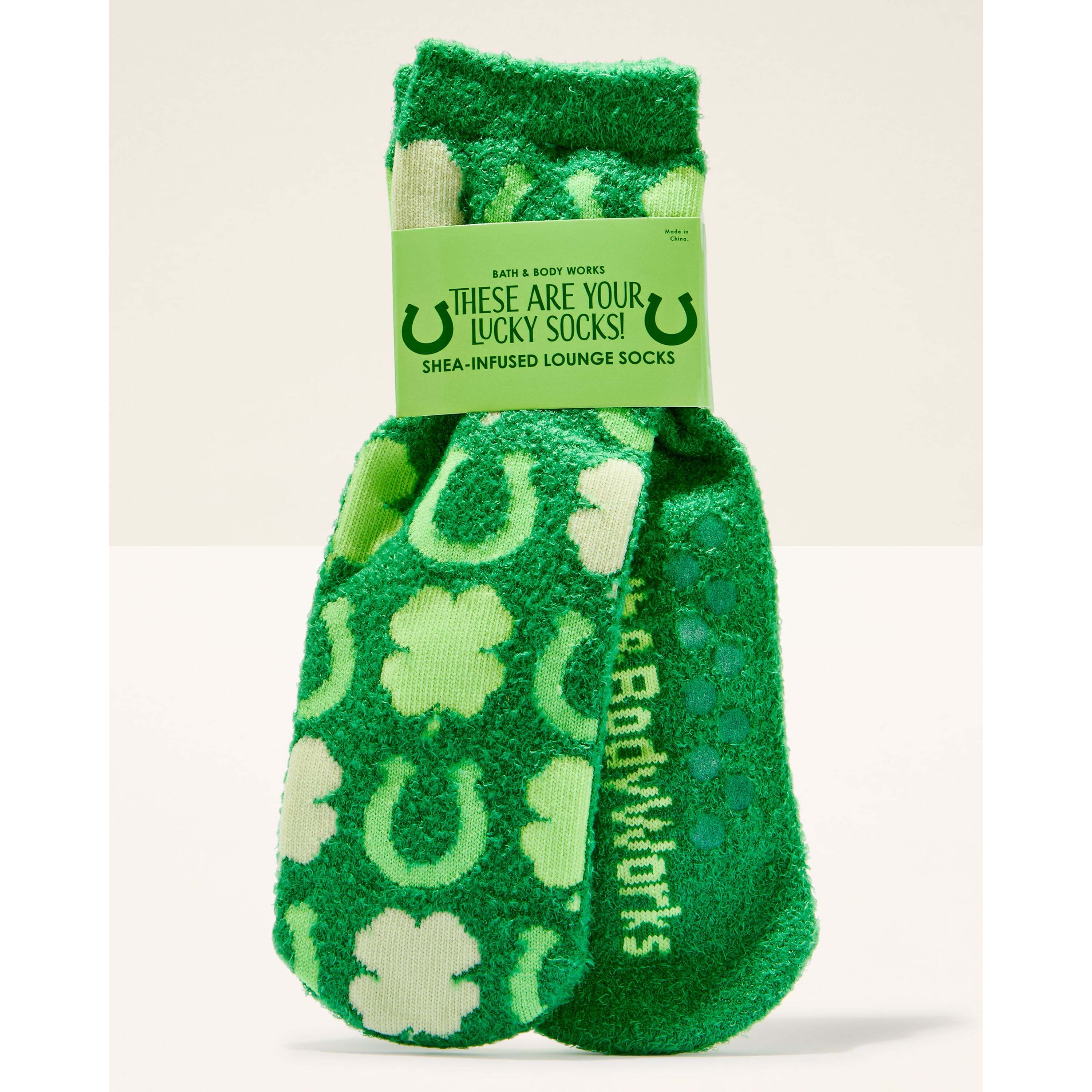 Lucky St. Patty's Day Shea-Infused Lounge Socks